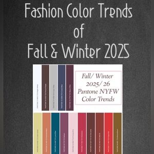 Palette 🎨 Color Trend for Fall & Winter 2025